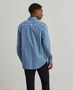 Camisa slim fit quadrados