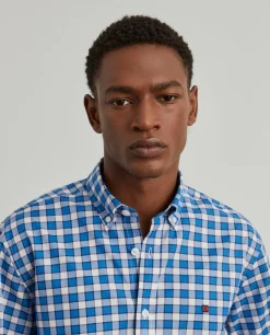 Camisa slim fit quadrados