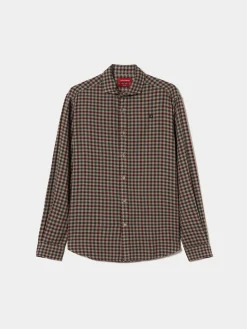 Camisa slim fit quadrados