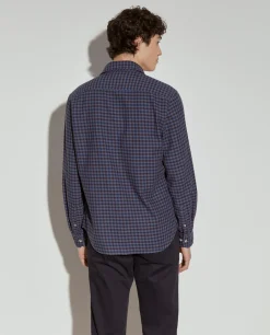 Camisa slim fit quadrados