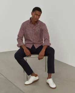 Camisa slim fit quadrados