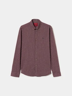 Camisa slim fit quadrados