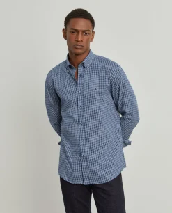 Camisa slim fit quadrados