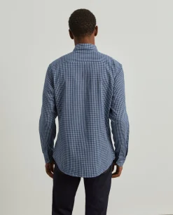 Camisa slim fit quadrados