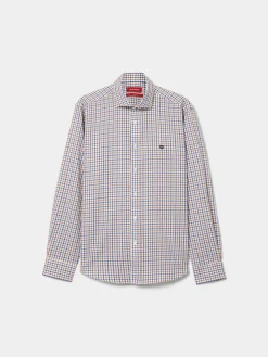 Camisa slim fit quadrados