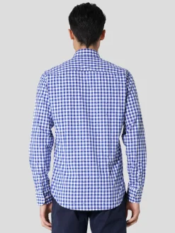 Camisa slim fit quadrados