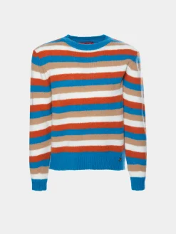 Camisola assimétrica com riscas