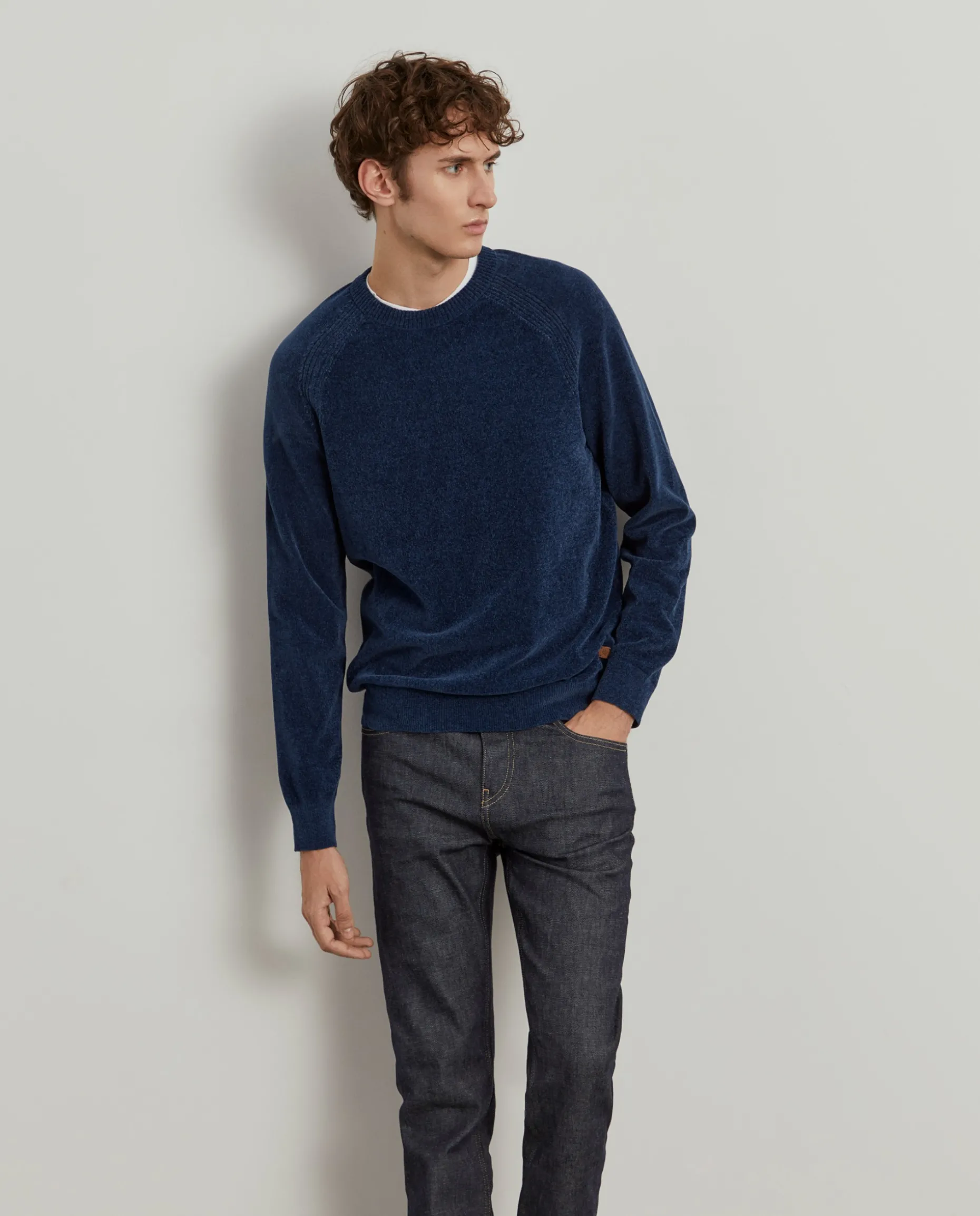 Camisola chenille manga comprida