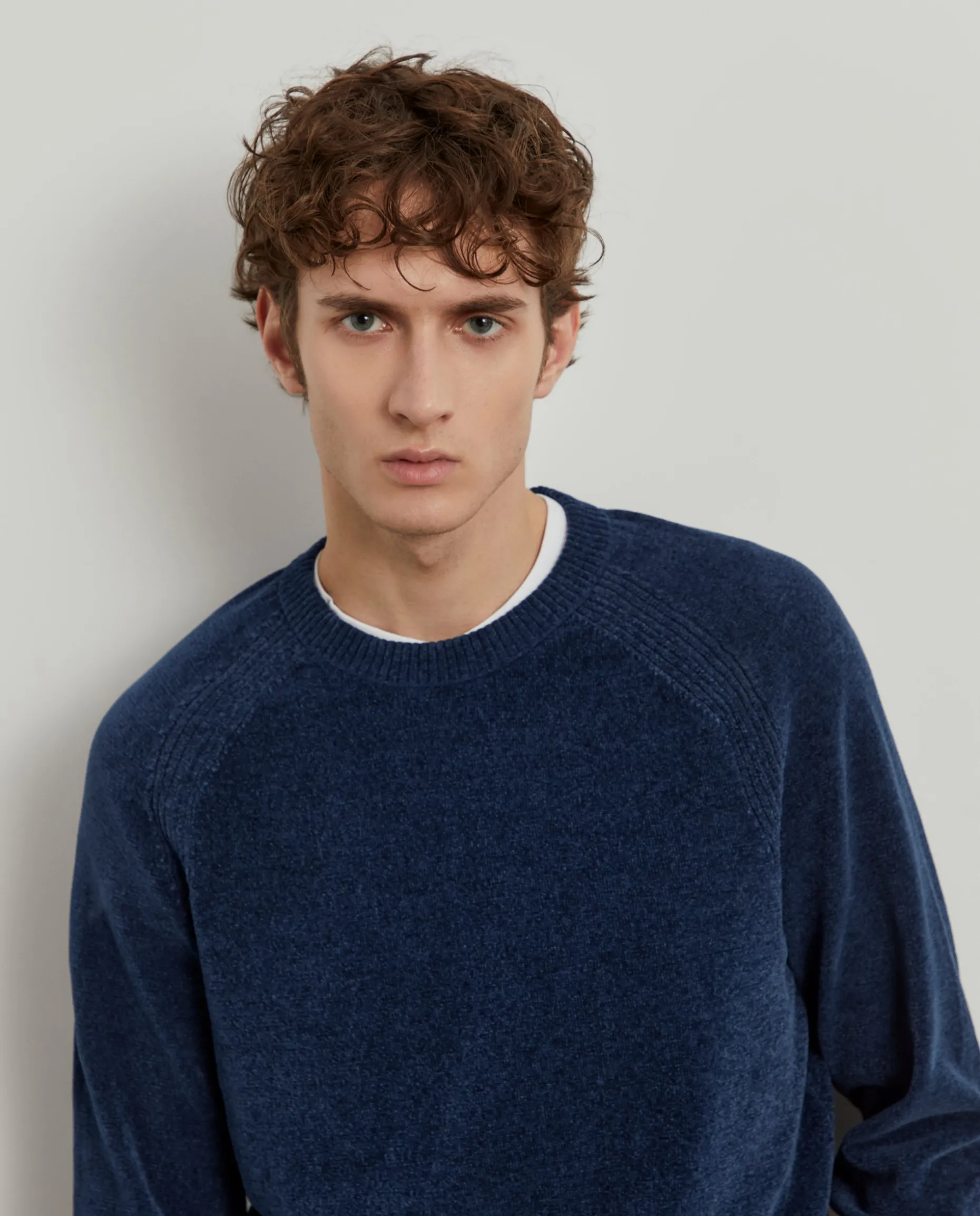 Camisola chenille manga comprida