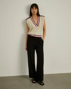 Camisola colorida sem mangas