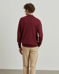 Camisola com botões algodão e caxemira