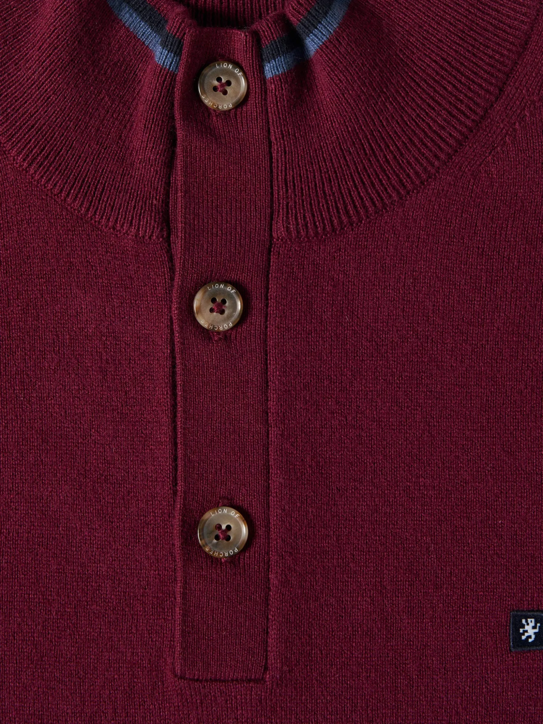 Camisola com botões algodão e caxemira