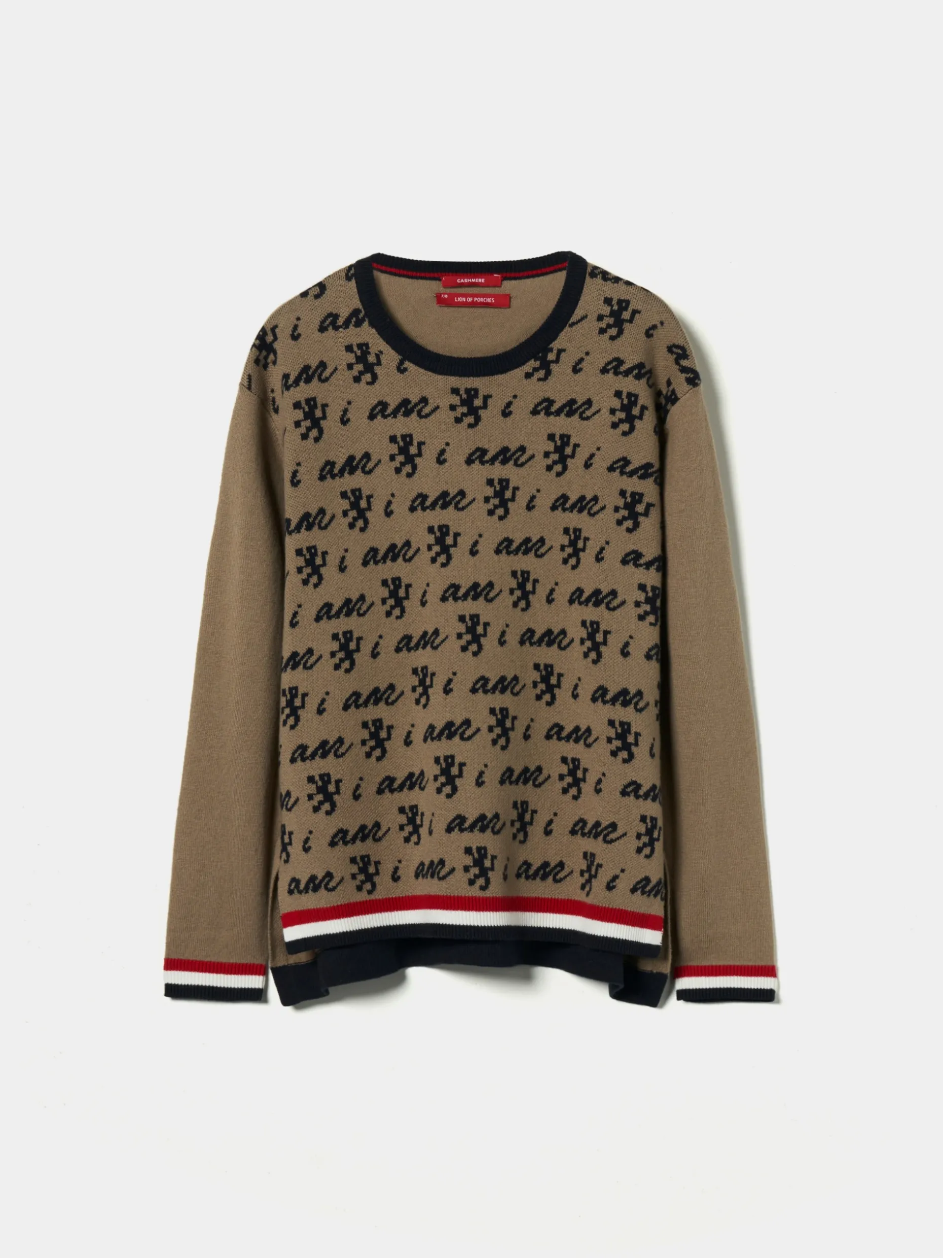 Camisola com branding all over na frente