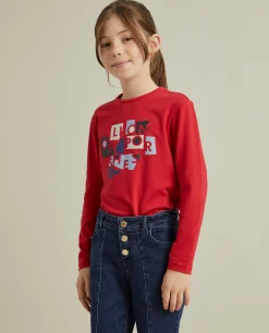 Camisola com estampado da marca