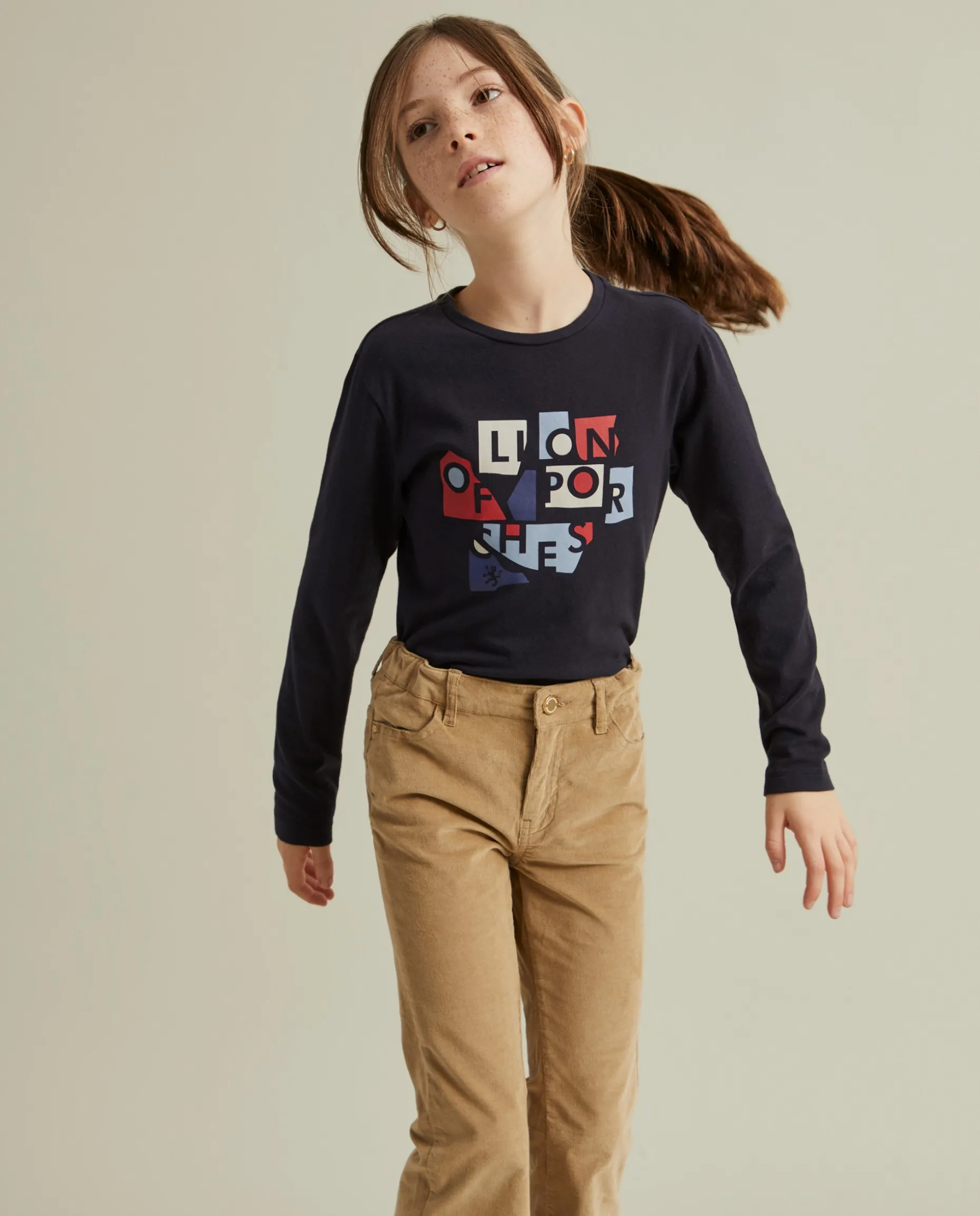 Camisola com estampado da marca