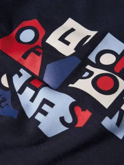 Camisola com estampado da marca