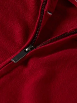 Camisola com fecho em algodão e caxemira