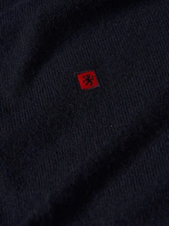 Camisola com fecho em algodão e caxemira