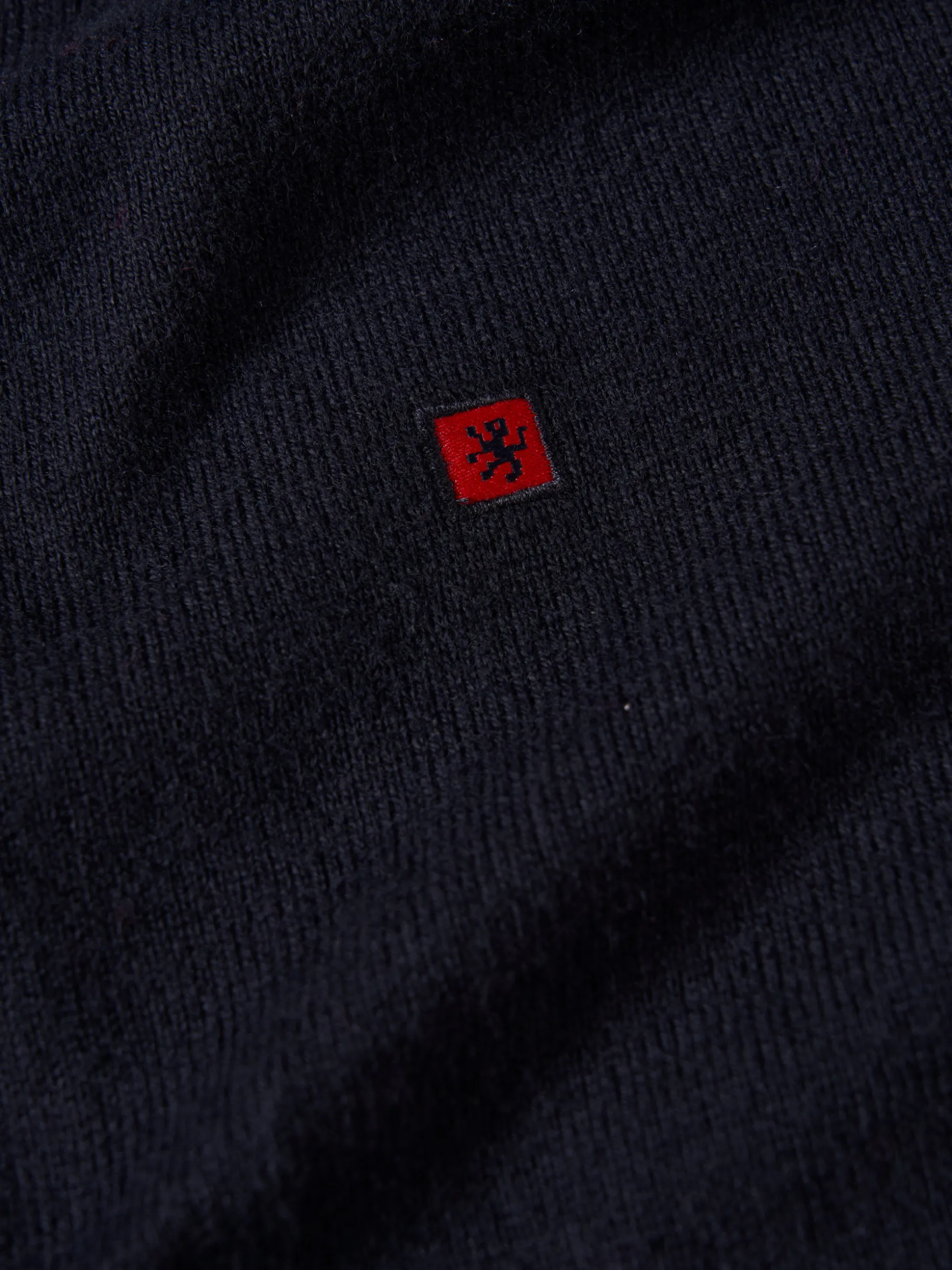 Camisola com fecho em algodão e caxemira