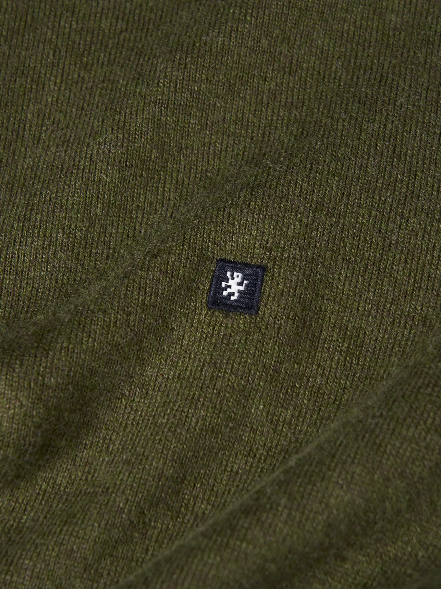 Camisola com fecho em algodão e caxemira