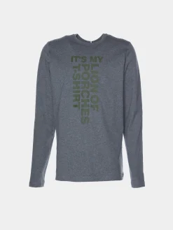 Camisola de algodão de manga comprida