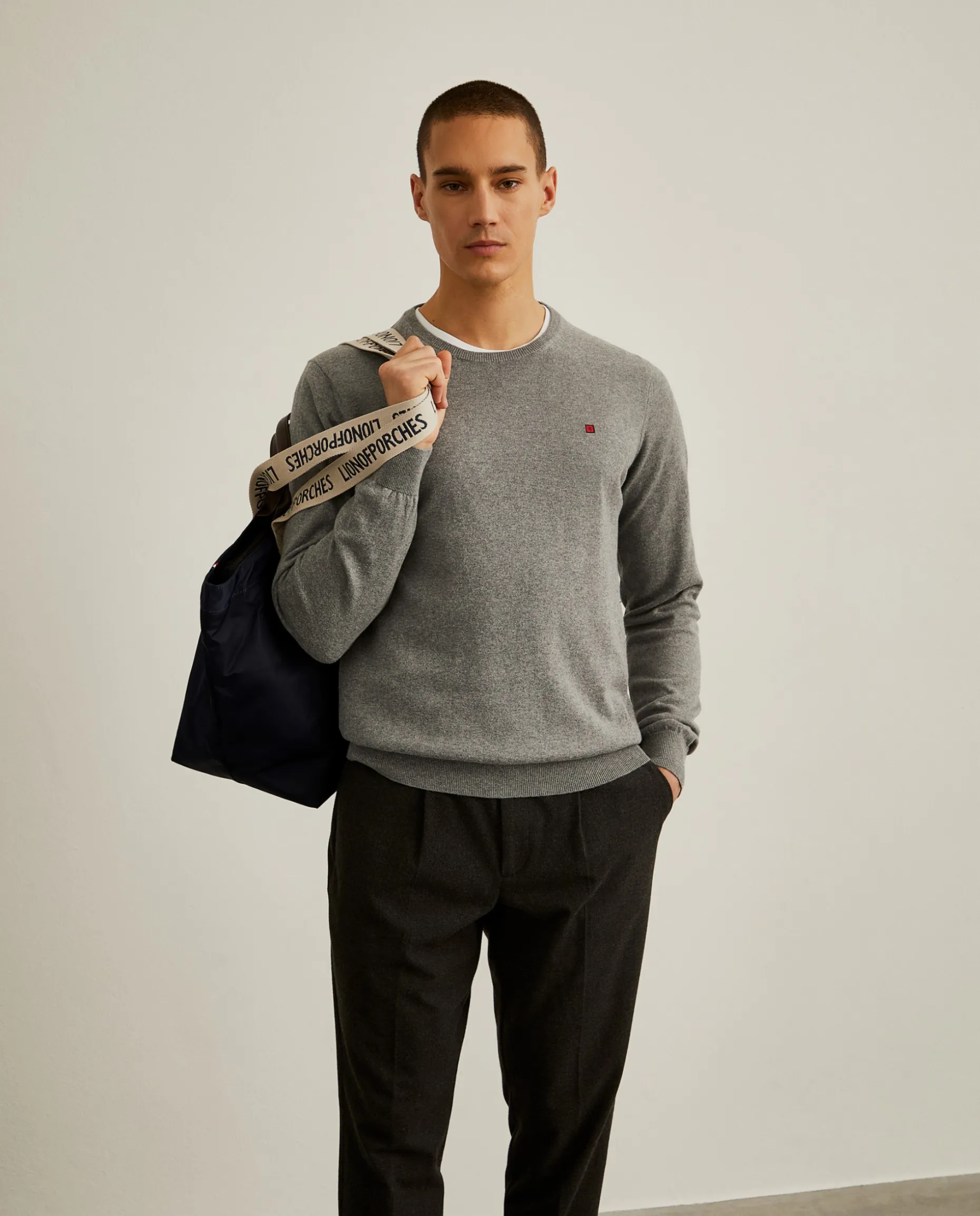 Camisola de algodão e caxemira