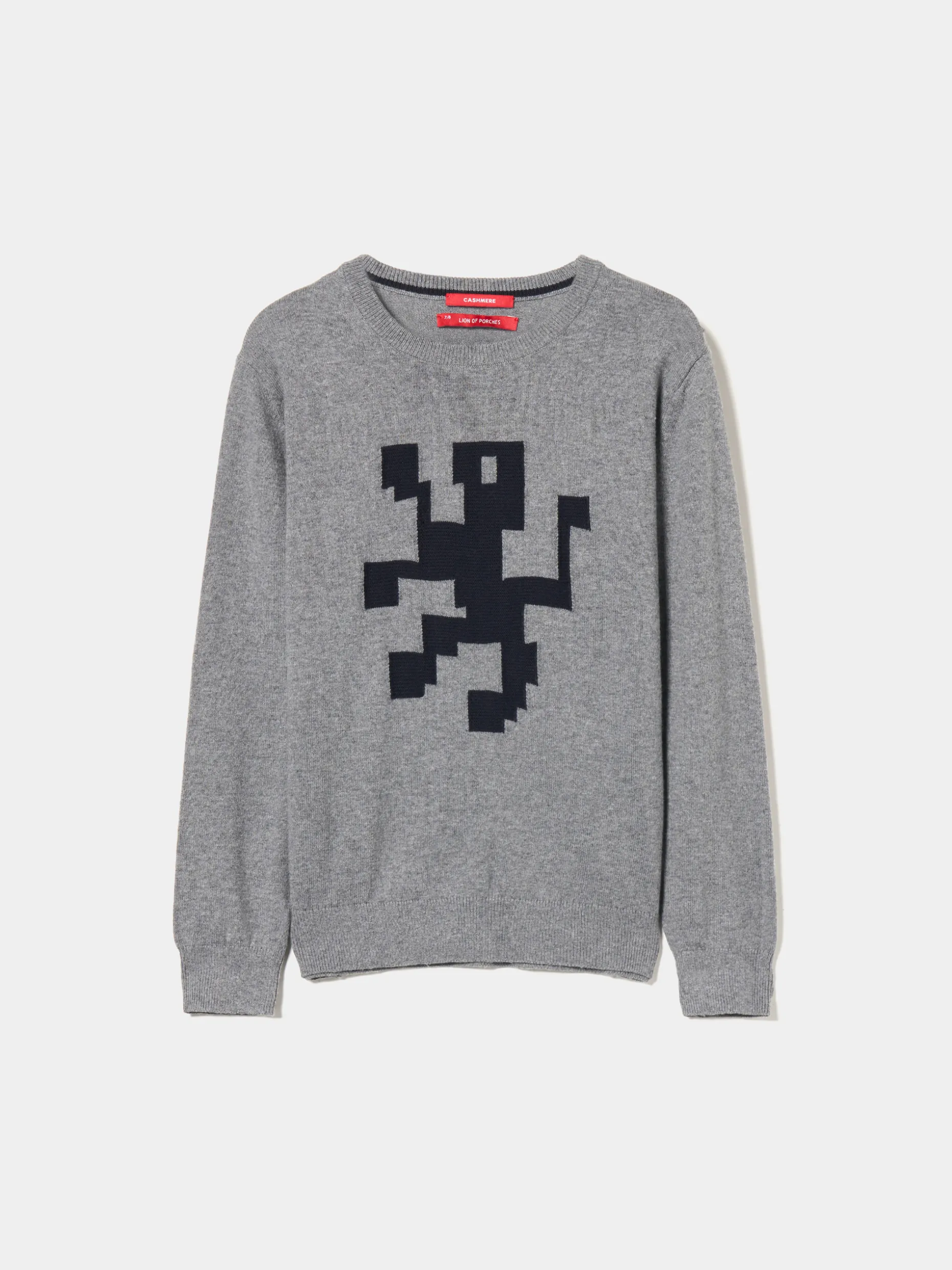 Camisola de algodão e caxemira com estampado