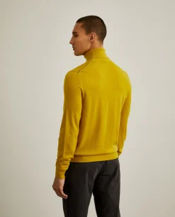 Camisola de gola alta 100% lã