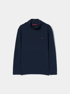 Camisola de gola alta em algodão