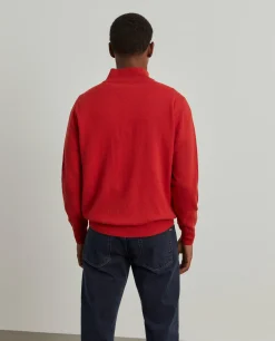 Camisola de lã com fecho