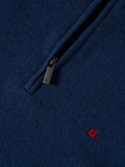 Camisola de lã com fecho