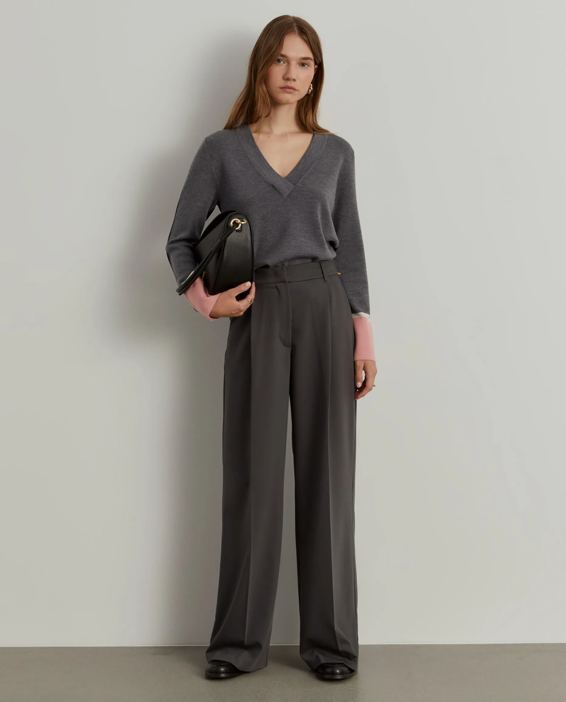 Camisola de malha color block