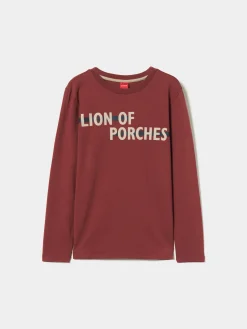 Camisola de malha com branding no peito