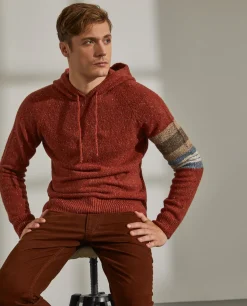 Camisola de malha com capuz