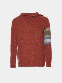 Camisola de malha com capuz