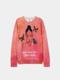 Camisola de malha tie dye Lion x Killa