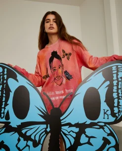 Camisola de malha tie dye Lion x Killa