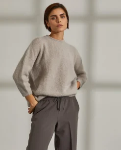 Camisola decote redondo mohair