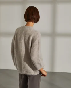 Camisola decote redondo mohair