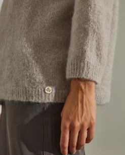 Camisola decote redondo mohair