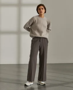 Camisola decote redondo mohair