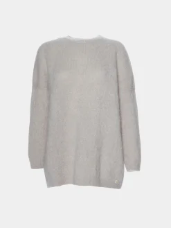 Camisola decote redondo mohair