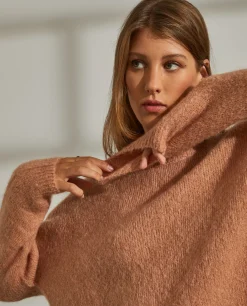 Camisola decote redondo mohair