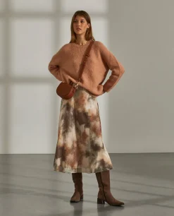 Camisola decote redondo mohair