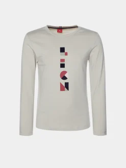 Camisola estampada com lettering