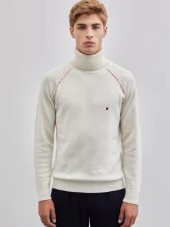 Camisola gola alta 100% lã