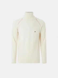 Camisola gola alta 100% lã