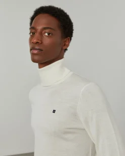 Camisola gola alta 100% lã merino