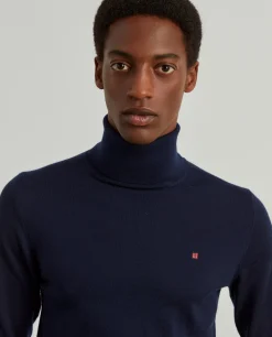 Camisola gola alta 100% lã merino