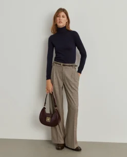 Camisola gola alta com lã